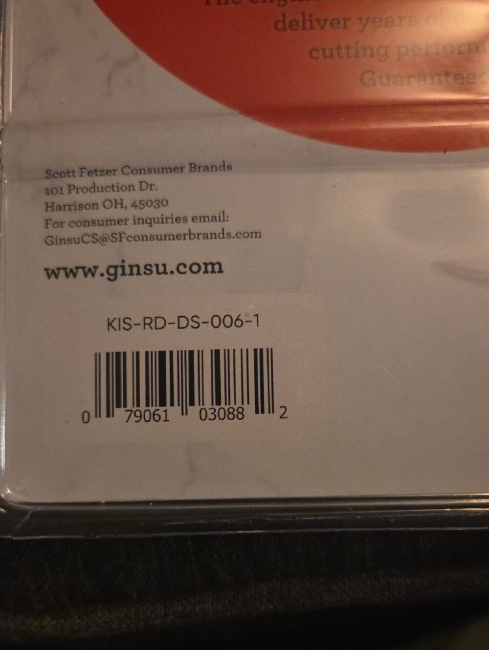 Ginsu Kiso Red Steak Knife Set - 6-Piece - Picture 5 of 6